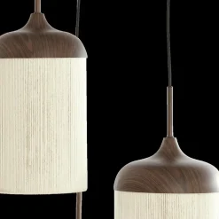 Hanglamp DANIALO 3Del. Bruin/Crème