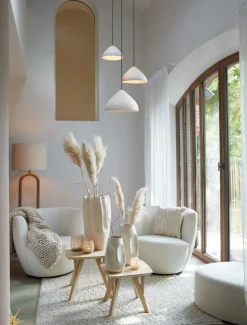 Hanglamp ELIMO Mat Crème S