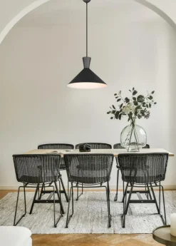 Hanglamp ENZO Rnd 1Del. Zwart