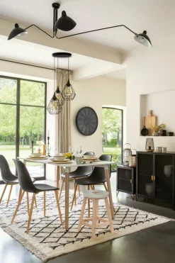 Hanglamp JARAS 3Del. Met. Zwart