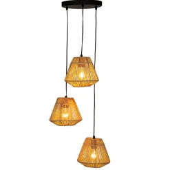Hanglamp JILYS Rond 3Del. Naturel