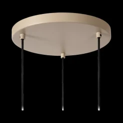 Hanglamp LAMBRES 3Del. Rond Taupe