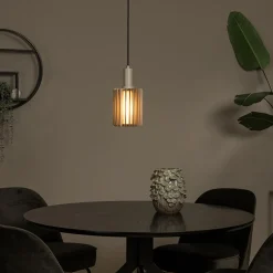 Hanglamp LAMBRES 1Del. Taupe