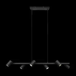 Hanglamp MARLEY 6-Delig Metaal Zwart