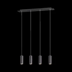 Hanglamp MARLEY 4-Delig Metaal Zwart