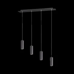 Hanglamp MARLEY 4-Delig Metaal Zwart