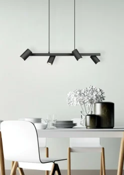 Hanglamp MARLEY 4-Delig Metaal Zwart