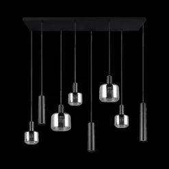 Hanglamp MATARO 8Del. Zwart