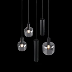 Hanglamp MATARO 5Del. Zwart