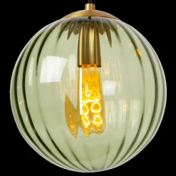 Hanglamp MONSARAZ 3Del. Glas Groen/Amber