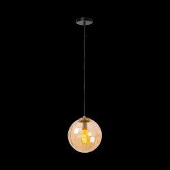 Hanglamp MONSARAZ 1Del. Glas Amber