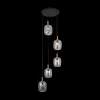 Hanglamp OKIRU 5Del. Rond Smoke Grey