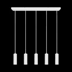 Hanglamp SOKA 5Del. Metaal Wit