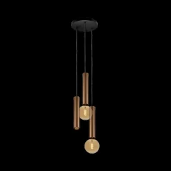 Hanglamp TABOO 3Del. Zwart/Brons