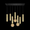 Hanglamp TABOO 7Del. Zwart/Goud