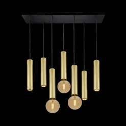 Hanglamp TABOO 7Del. Zwart/Goud