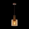 Hanglamp TOLEDO 1Del. Koper/Glas Amber