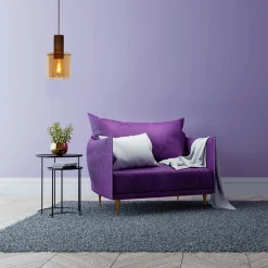 Hanglamp TOLEDO 1Del. Koper/Glas Amber