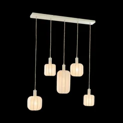 Hanglamp TUFIA 5Del. Linnen Crème