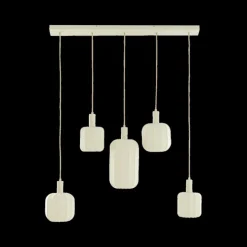 Hanglamp TUFIA 5Del. Linnen Crème