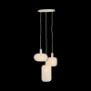 Hanglamp TUFIA 3Del Rond Linnen Crème