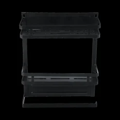 Hangrek/Keukenrolhouder KARAS Metaal Zwart