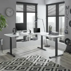 Hoekbureau Verstelbaar LIFT UP 180x177 Wit