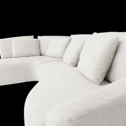 Hoeksalon ARIEL Longchair Rechts Barmon Coconut