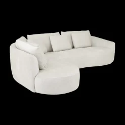 Hoeksalon ARIEL Longchair Links Barmon Coconut