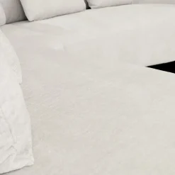 Hoeksalon ARIEL Longchair Links Barmon Coconut