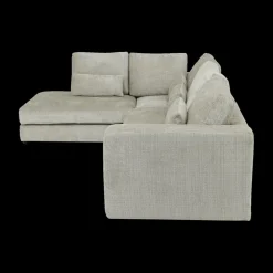 Hoeksalon ATLAS Greige Longchair Links B327