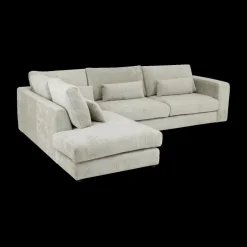 Hoeksalon ATLAS Greige Longchair Links B327