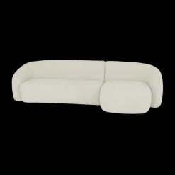 Hoeksalon AUGUST Cream Longchair Rechts B293