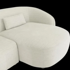 Hoeksalon AUGUST Cream Longchair Rechts B293