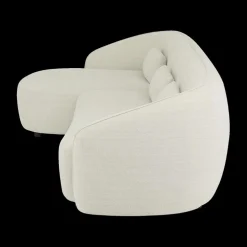 Hoeksalon AUGUST Cream Longchair Links B293