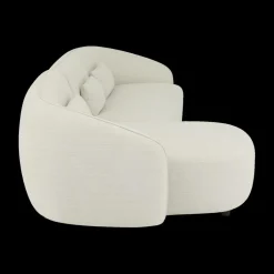 Hoeksalon AUGUST Cream Longchair Links B293