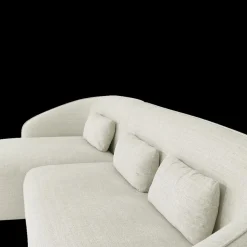 Hoeksalon AUGUST Cream Longchair Links B293