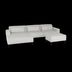 Hoeksalon BEMTHE Longchair Links Grijs B329