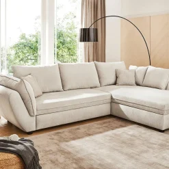 Hoeksalon CADIZ Longchair Rechts Beige