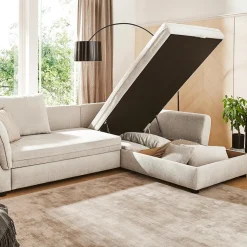 Hoeksalon CADIZ Longchair Rechts Beige