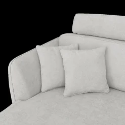 Hoeksalon CALABRIA Grijs Longchair Links B396