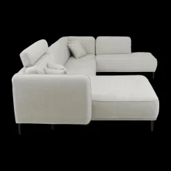 Hoeksalon CALABRIA Grijs Longchair Links B396