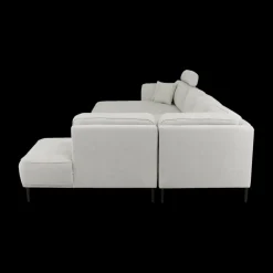 Hoeksalon CALABRIA Grijs Longchair Links B396