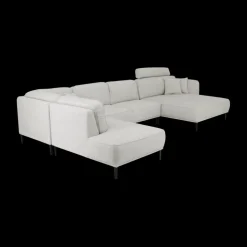 Hoeksalon CALABRIA Grijs Longchair Rechts B396