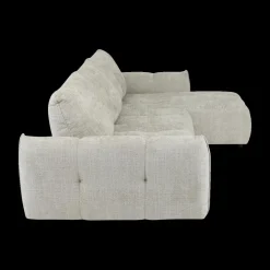 Hoeksalon CARPO Semona Greige Longchair Rechts B337