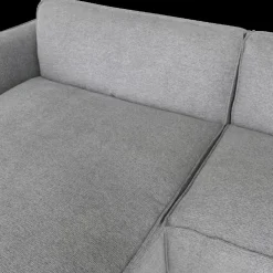 Hoeksalon CASTOR Lonchair Links Grijs