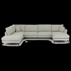 Hoeksalon CELINE Longchair Links Grijs