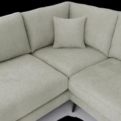 Hoeksalon CELINE Longchair Links Grijs