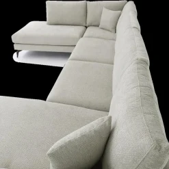 Hoeksalon CELINE Longchair Links Grijs