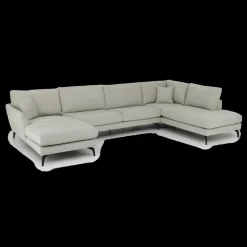 Hoeksalon CELINE Longchair Rechts Grijs